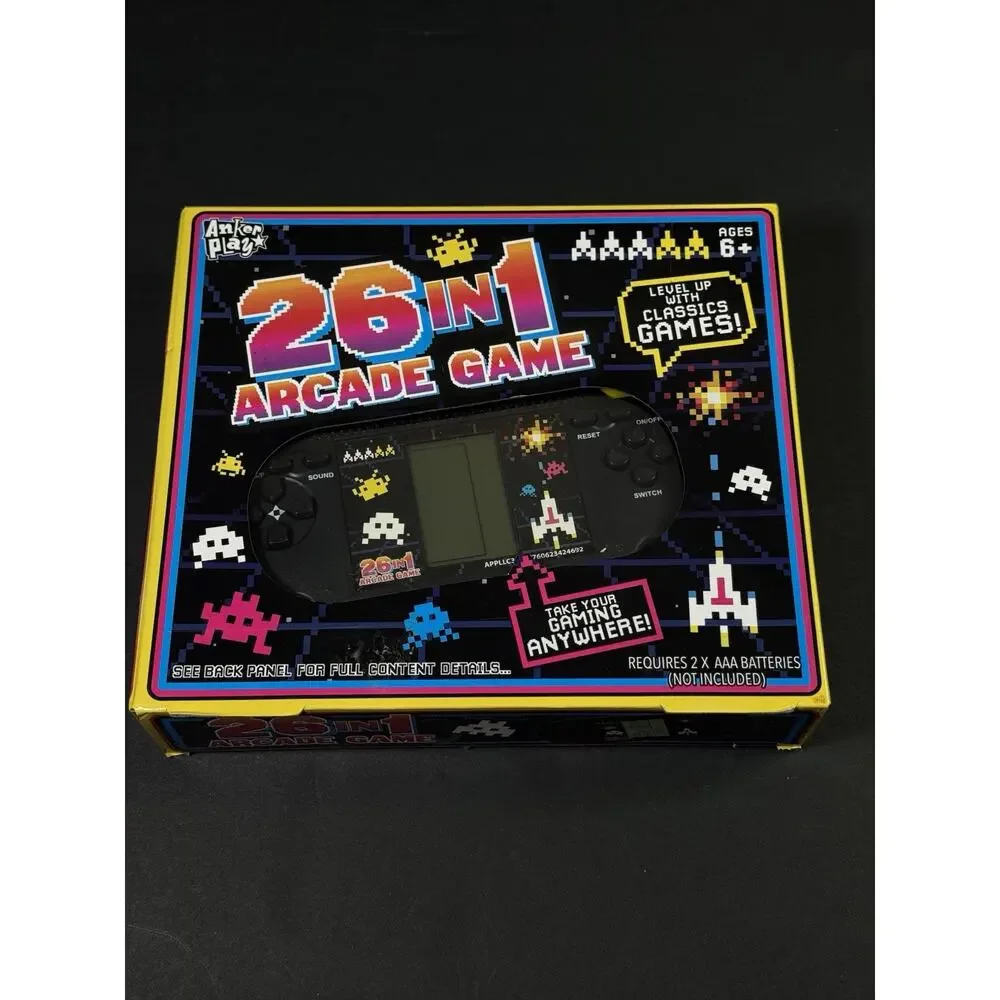Anker play 26 in 1 Arcade games includes Tank Wars, handheld game Console